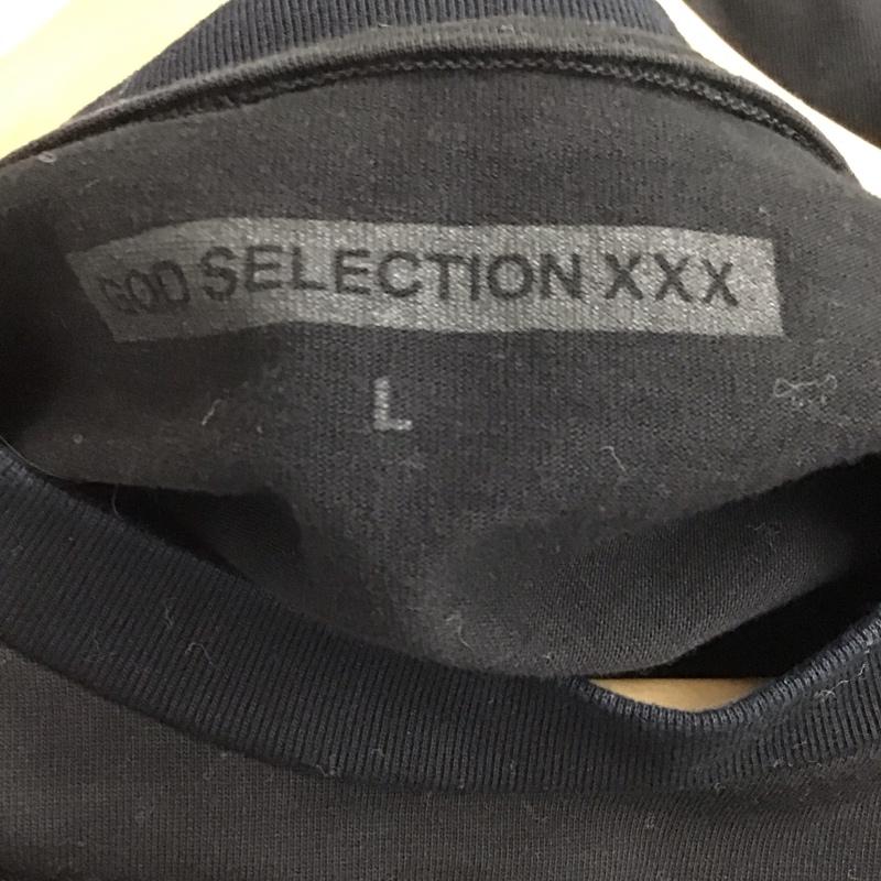 ゴッドセレクショントリプルエックス GOD SELECTION XXX Tシャツ 半袖 半袖カットソー プリントTシャツ クルーネックカットソー L プリント 黒 / ブラック / black メンズ USED 古着 中古 10157648
