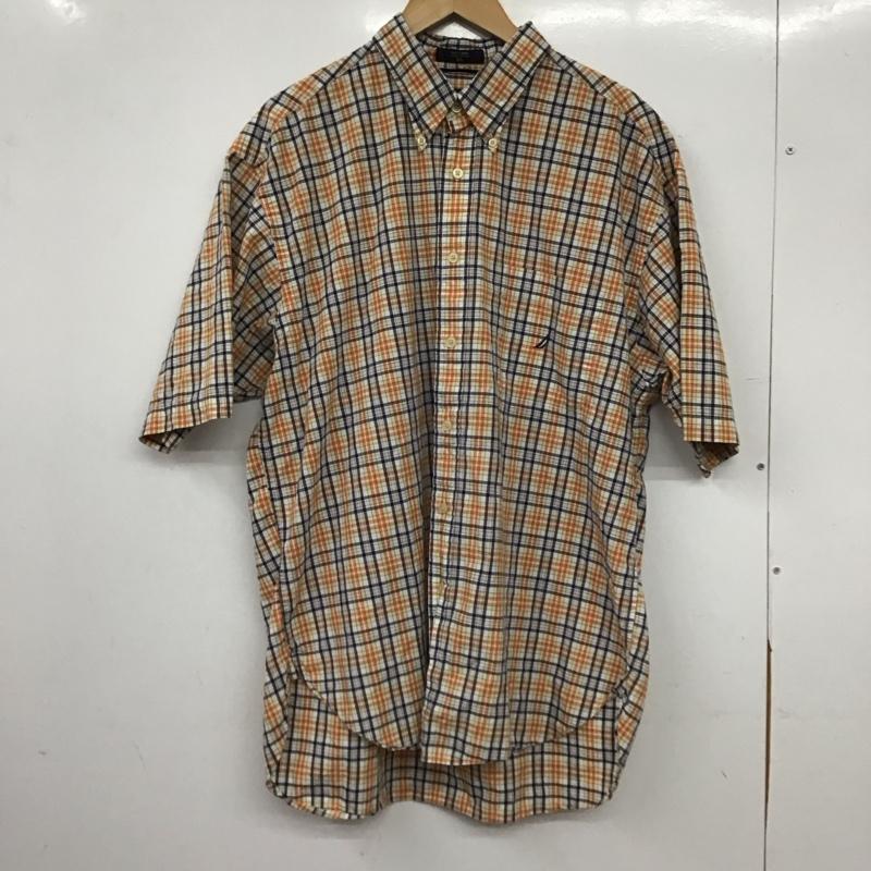 ノーティカ NAUTICA シャツ、ブラウス 半袖 半袖シャツ チェックシャツ ボタンダウンシャツ XL チェック マルチカラー / マルチカラー / multicolor メンズ USED 古着 中古 10157651