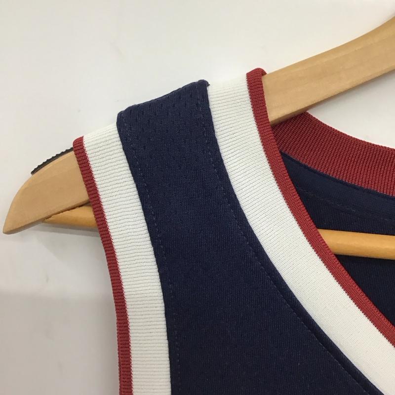ナイキ NIKE タンクトップ タンクトップ ノースリーブカットソー タンクトップ ユニホーム スポーツウェア M ロゴ、文字 紺 / ネイビー / navy メンズ USED 古着 中古 10157652