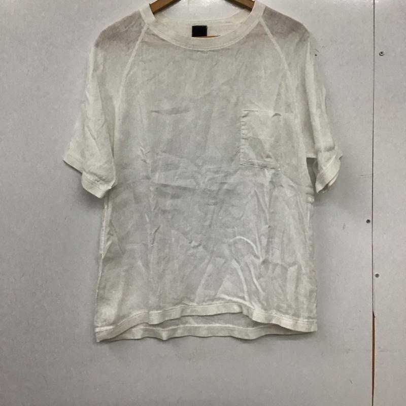 マイヨ maillot Tシャツ 半袖 半袖カットソー プリントTシャツ クルーネックカットソー 2 無地 白 / ホワイト / white メンズ USED 古着 中古 10157653