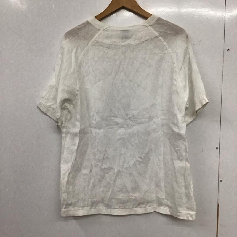 マイヨ maillot Tシャツ 半袖 半袖カットソー プリントTシャツ クルーネックカットソー 2 無地 白 / ホワイト / white メンズ USED 古着 中古 10157653