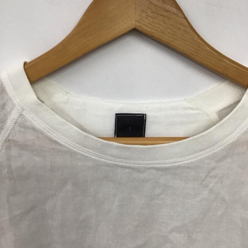 マイヨ maillot Tシャツ 半袖 半袖カットソー プリントTシャツ クルーネックカットソー 2 無地 白 / ホワイト / white メンズ USED 古着 中古 10157653