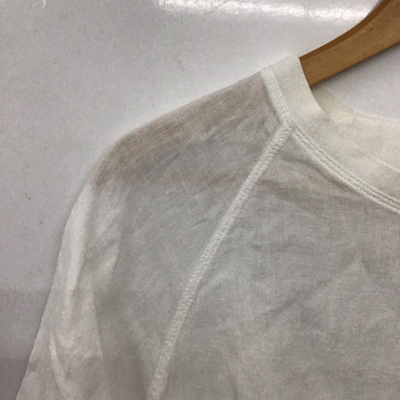 マイヨ maillot Tシャツ 半袖 半袖カットソー プリントTシャツ クルーネックカットソー 2 無地 白 / ホワイト / white メンズ USED 古着 中古 10157653