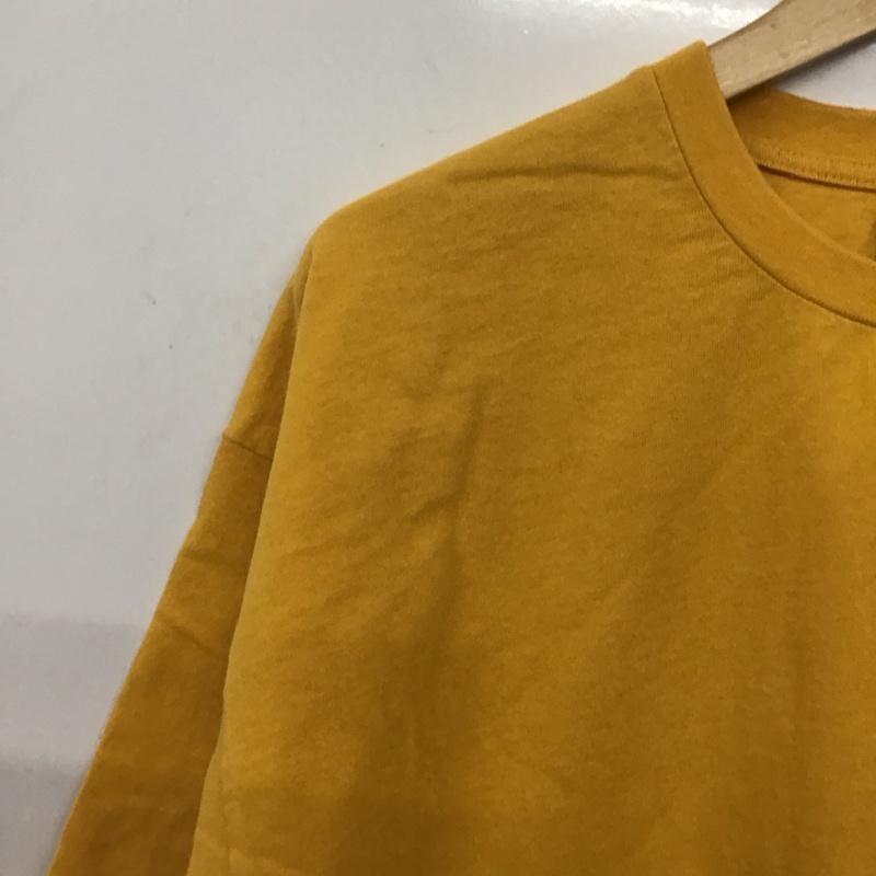 プロダクト PRODUCT Tシャツ 半袖 半袖カットソー プリントTシャツ クルーネックカットソー XL ロゴ、文字 黄 / イエロー / yellow メンズ USED 古着 中古 10157654
