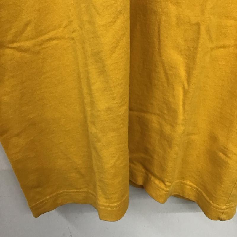 プロダクト PRODUCT Tシャツ 半袖 半袖カットソー プリントTシャツ クルーネックカットソー XL ロゴ、文字 黄 / イエロー / yellow メンズ USED 古着 中古 10157654