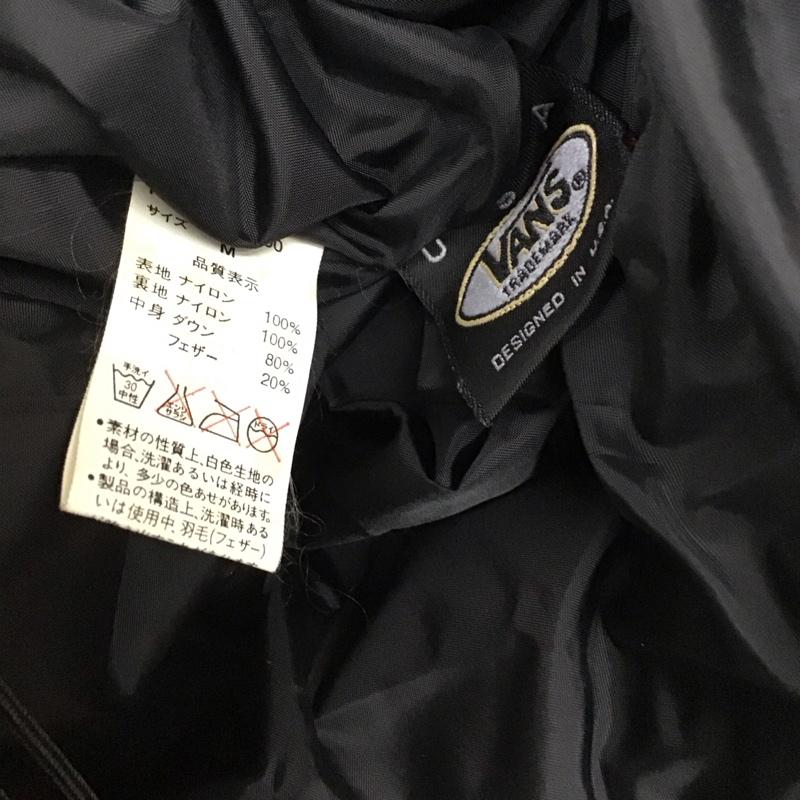 バンズ VANS ジャケット、上着 ジャンパー、ブルゾン ジップアップジャケット ダウンジャケット アウター M ロゴ、文字 ダークグレー / ダークグレー / メンズ USED 古着 中古 10157656
