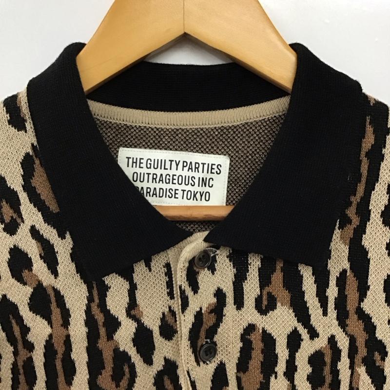 ギルティーパーティーズ GUILTYPARTIES ポロシャツ 半袖 半袖ポロシャツ カラーシャツ 半袖カットソー S ヒョウ柄・レオパード柄 ベージュ / ベージュ / beige メンズ USED 古着 中古 10157657