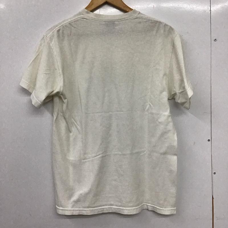ステューシー STUSSY Tシャツ 半袖 半袖カットソー プリントTシャツ クルーネックカットソー M ロゴ、文字 アイボリー / アイボリー / メンズ USED 古着 中古 10157658
