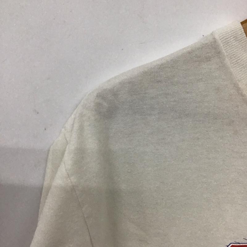 ステューシー STUSSY Tシャツ 半袖 半袖カットソー プリントTシャツ クルーネックカットソー M ロゴ、文字 アイボリー / アイボリー / メンズ USED 古着 中古 10157658