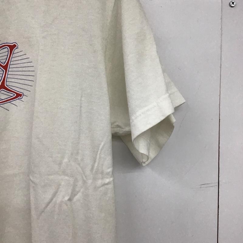 ステューシー STUSSY Tシャツ 半袖 半袖カットソー プリントTシャツ クルーネックカットソー M ロゴ、文字 アイボリー / アイボリー / メンズ USED 古着 中古 10157658