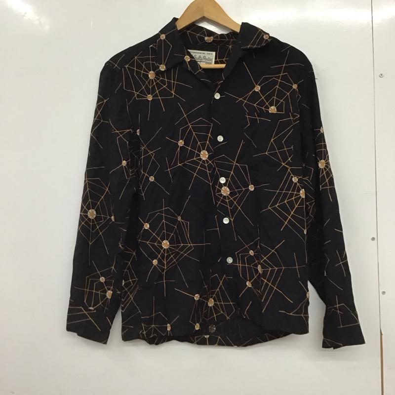 ギルティーパーティーズ GUILTYPARTIES シャツ、ブラウス 長袖 長袖シャツ プリントシャツ S プリント 黒 / ブラック / black メンズ USED 古着 中古 10157659