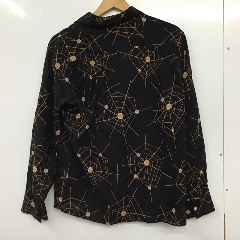 ギルティーパーティーズ GUILTYPARTIES シャツ、ブラウス 長袖 長袖シャツ プリントシャツ S プリント 黒 / ブラック / black メンズ USED 古着 中古 10157659