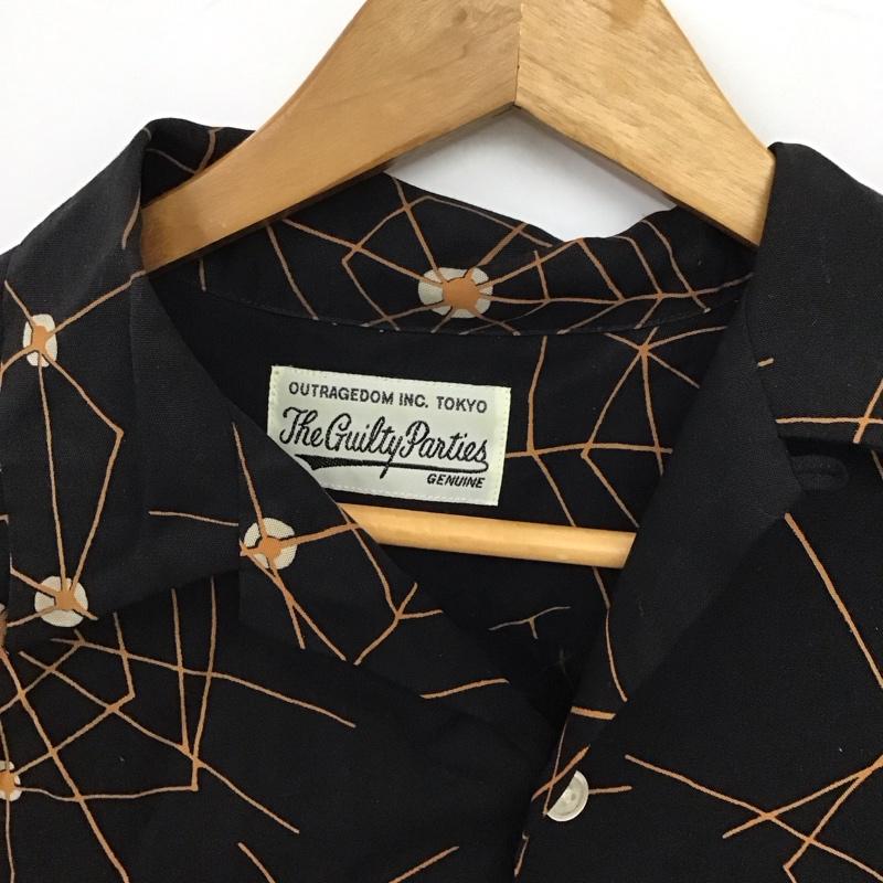 ギルティーパーティーズ GUILTYPARTIES シャツ、ブラウス 長袖 長袖シャツ プリントシャツ S プリント 黒 / ブラック / black メンズ USED 古着 中古 10157659
