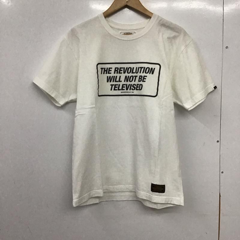 ネイバーフッド NEIGHBORHOOD Tシャツ 半袖 半袖カットソー プリントTシャツ クルーネックカットソー M ロゴ、文字 白 / ホワイト / white メンズ USED 古着 中古 10157660