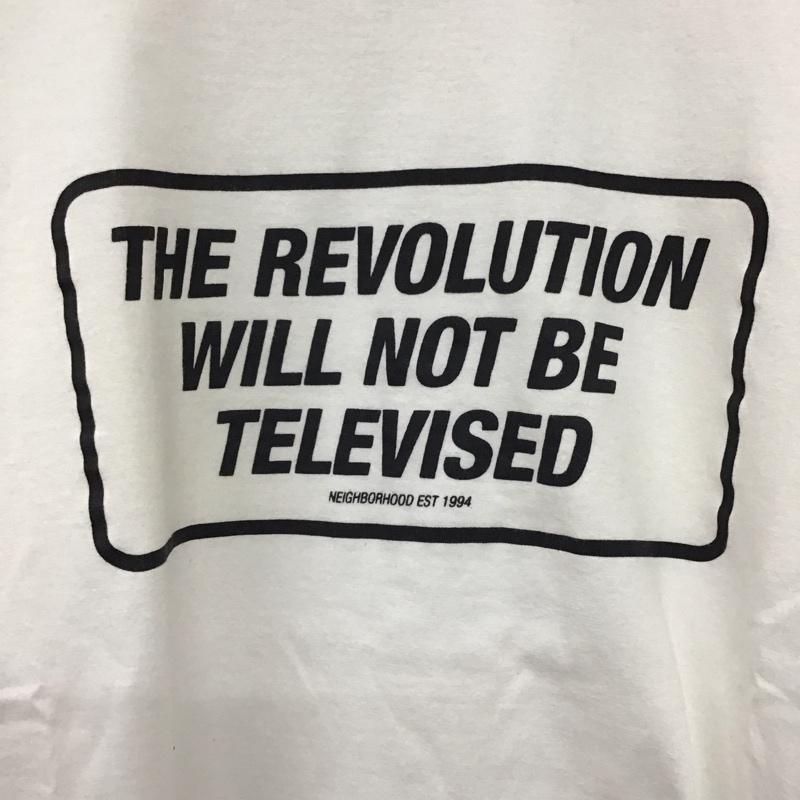 ネイバーフッド NEIGHBORHOOD Tシャツ 半袖 半袖カットソー プリントTシャツ クルーネックカットソー M ロゴ、文字 白 / ホワイト / white メンズ USED 古着 中古 10157660