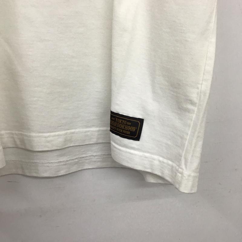 ネイバーフッド NEIGHBORHOOD Tシャツ 半袖 半袖カットソー プリントTシャツ クルーネックカットソー M ロゴ、文字 白 / ホワイト / white メンズ USED 古着 中古 10157660