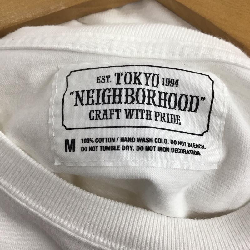 ネイバーフッド NEIGHBORHOOD Tシャツ 半袖 半袖カットソー プリントTシャツ クルーネックカットソー M ロゴ、文字 白 / ホワイト / white メンズ USED 古着 中古 10157660