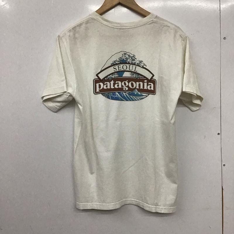 パタゴニア patagonia Tシャツ 半袖 半袖カットソー プリントTシャツ クルーネックカットソー S プリント アイボリー / アイボリー / メンズ USED 古着 中古 10157661