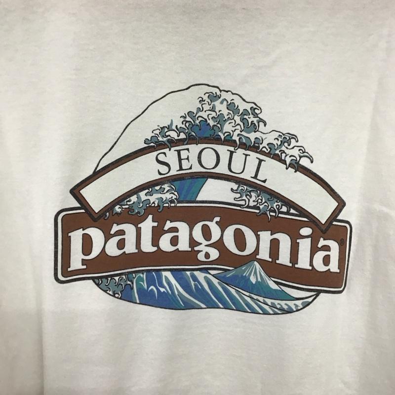 パタゴニア patagonia Tシャツ 半袖 半袖カットソー プリントTシャツ クルーネックカットソー S プリント アイボリー / アイボリー / メンズ USED 古着 中古 10157661