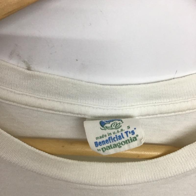 パタゴニア patagonia Tシャツ 半袖 半袖カットソー プリントTシャツ クルーネックカットソー S プリント アイボリー / アイボリー / メンズ USED 古着 中古 10157661