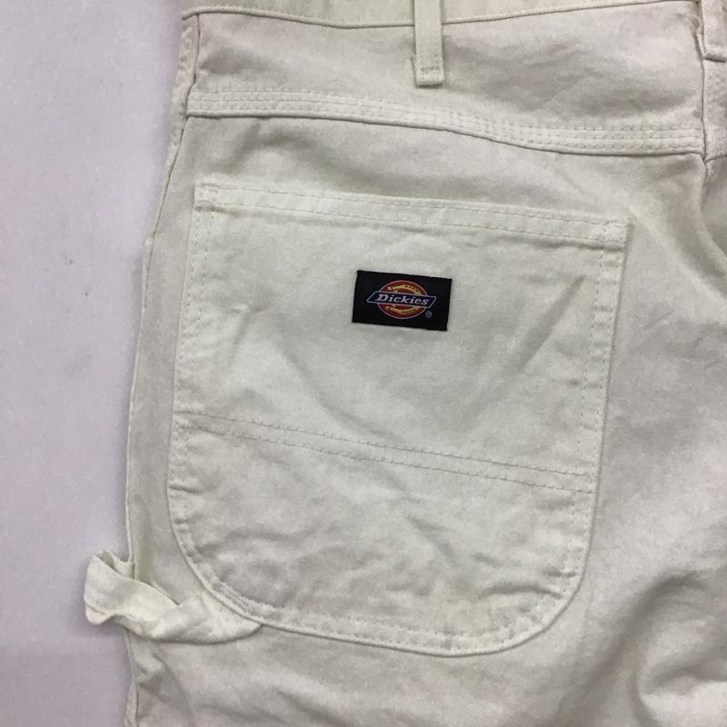 ディッキーズ Dickies パンツ ワークパンツ、ペインターパンツ ワイドパンツ カジュアルパンツ ワークパンツ 34 ロゴ、文字 アイボリー / アイボリー / メンズ USED 古着 中古 10157662