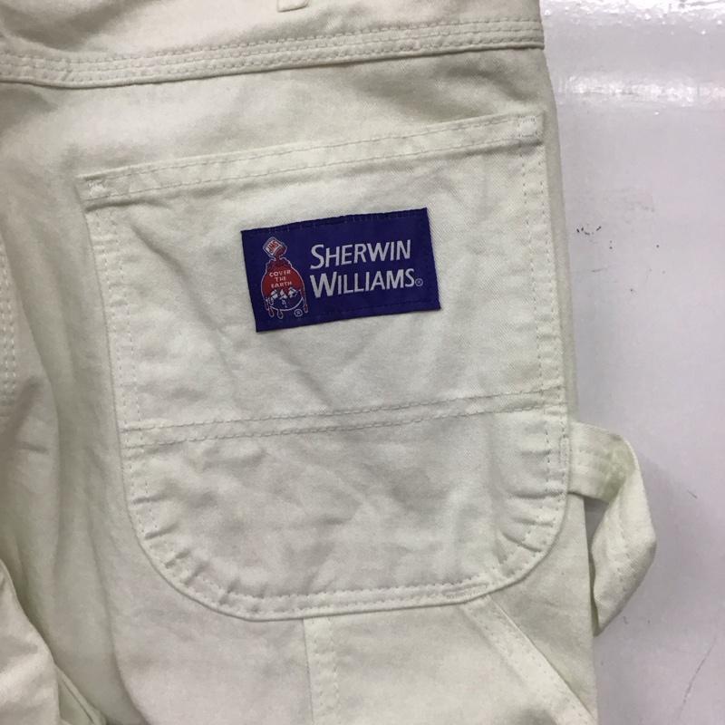 ディッキーズ Dickies パンツ ワークパンツ、ペインターパンツ ワイドパンツ カジュアルパンツ ワークパンツ 34 ロゴ、文字 アイボリー / アイボリー / メンズ USED 古着 中古 10157662