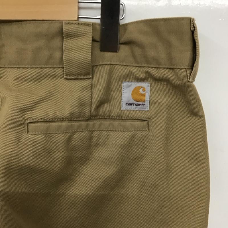 カーハート Carhartt パンツ ワークパンツ、ペインターパンツ ワークパンツ ワイドパンツ カジュアルパンツ 34 ロゴ、文字 ベージュ / ベージュ / beige メンズ USED 古着 中古 10157666
