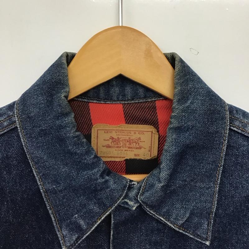 リーバイストラウスアンドコー Levi Strauss & co. ジャケット、上着 ジャンパー、ブルゾン デニムジャケット Gジャン アウター カジュアルジャケット 40 無地 インディゴ / インディゴ / Indigo メンズ USED 古着 中古 10157668