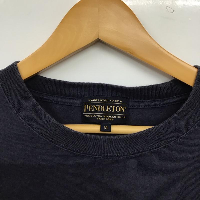 ペンドルトン PENDLETON カットソー 長袖 長袖カットソー プリントカットソー クルーネック M プリント 紺 / ネイビー / navy メンズ USED 古着 中古 10157669