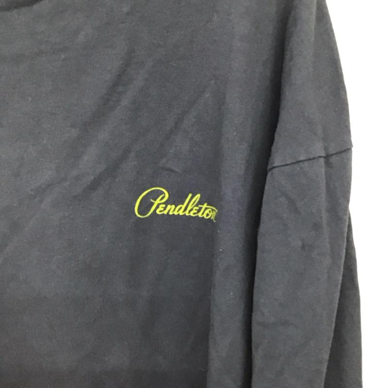 ペンドルトン PENDLETON カットソー 長袖 長袖カットソー プリントカットソー クルーネック M プリント 紺 / ネイビー / navy メンズ USED 古着 中古 10157669
