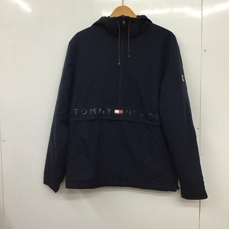 トミーヒルフィガー TOMMY HILFIGER ジャケット、上着 ジャンパー、ブルゾン ジップアップジャケット ナイロンジャケット アウター S ロゴ、文字 紺 / ネイビー / navy メンズ USED 古着 中古 10157670