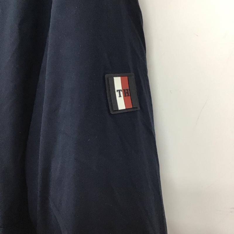 トミーヒルフィガー TOMMY HILFIGER ジャケット、上着 ジャンパー、ブルゾン ジップアップジャケット ナイロンジャケット アウター S ロゴ、文字 紺 / ネイビー / navy メンズ USED 古着 中古 10157670