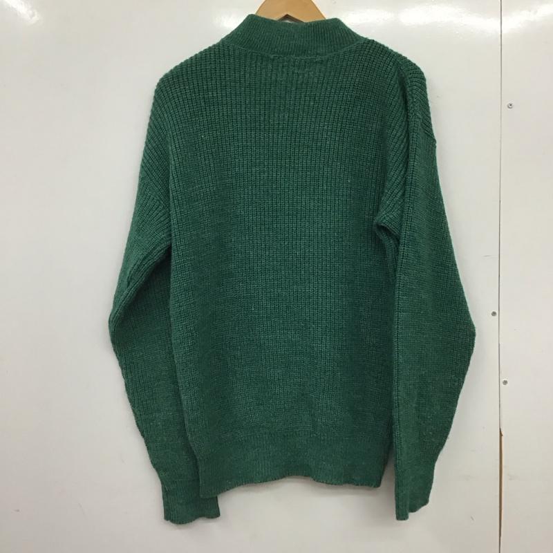 エルエルビーン L.L.Bean ニット、セーター 長袖 長袖ニットカットソー ヘンリーネック セーター L 無地 緑 / グリーン / green メンズ USED 古着 中古 10157672