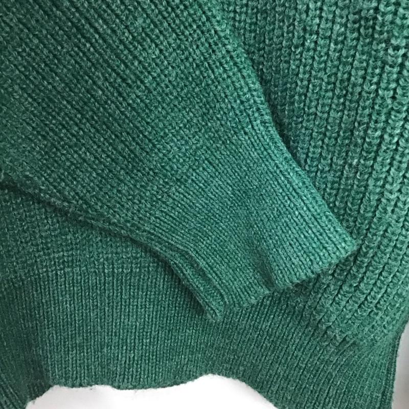エルエルビーン L.L.Bean ニット、セーター 長袖 長袖ニットカットソー ヘンリーネック セーター L 無地 緑 / グリーン / green メンズ USED 古着 中古 10157672