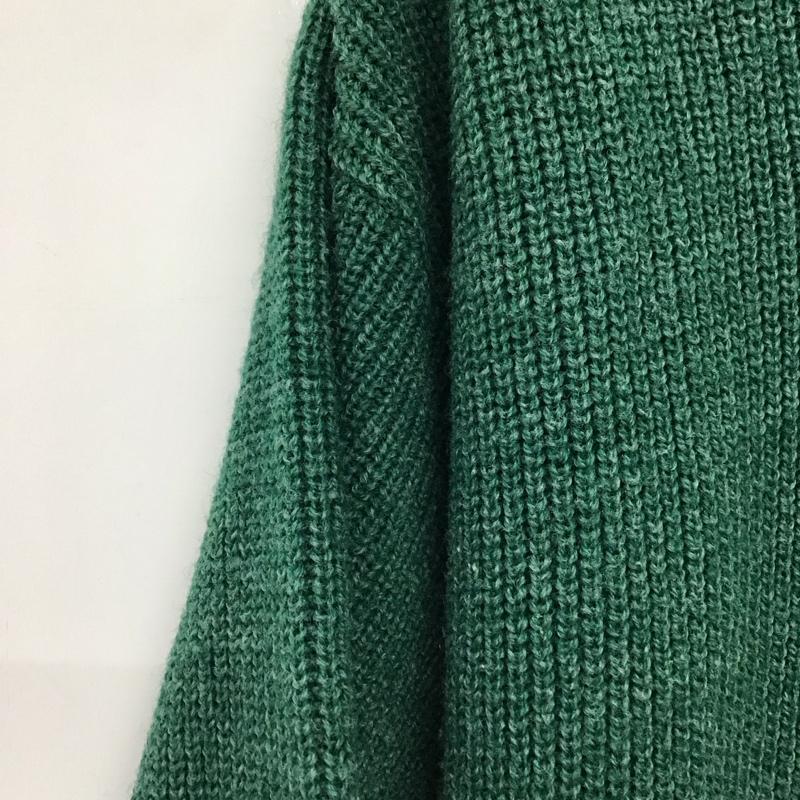 エルエルビーン L.L.Bean ニット、セーター 長袖 長袖ニットカットソー ヘンリーネック セーター L 無地 緑 / グリーン / green メンズ USED 古着 中古 10157672