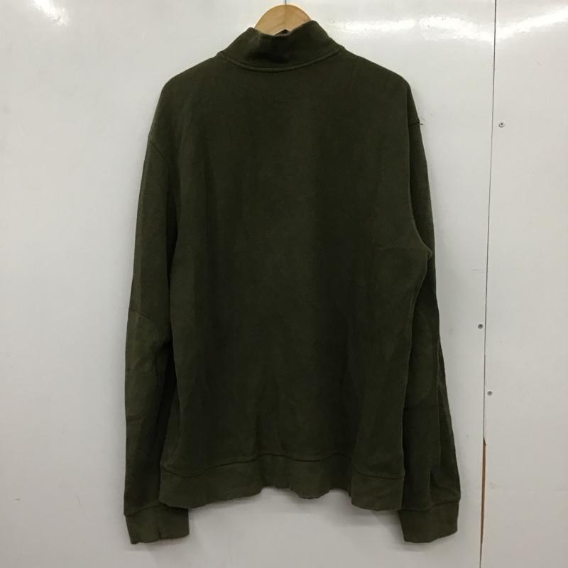 カーハート Carhartt カットソー 長袖 長袖カットソー スタンドネック L 無地 カーキ / カーキ / khaki メンズ USED 古着 中古 10157673
