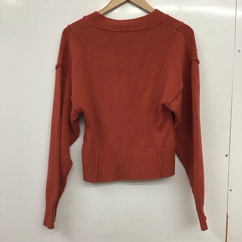 マウジー MOUSSY カーディガン 長袖 FREE 無地 茶 / ブラウン / brown レディース USED 古着 中古 10157675