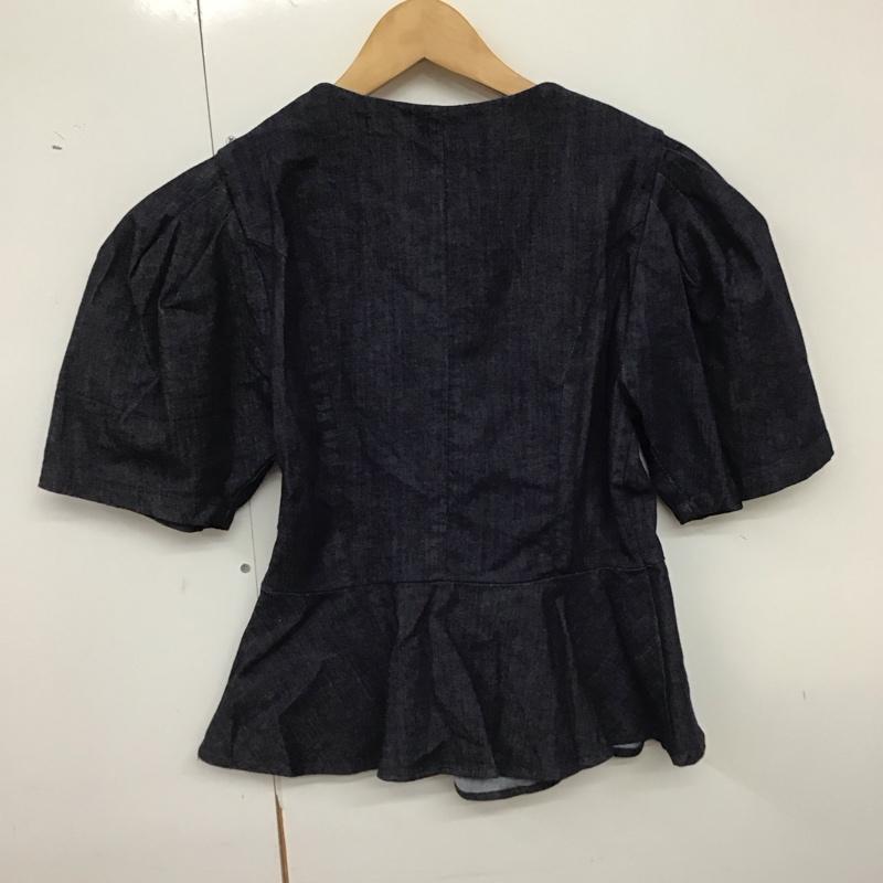 ザラ ZARA カットソー 半袖 タグ付 L 無地 インディゴ / インディゴ / Indigo レディース USED 古着 中古 10157680