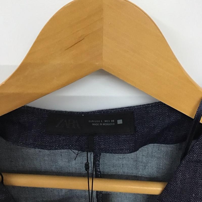 ザラ ZARA カットソー 半袖 タグ付 L 無地 インディゴ / インディゴ / Indigo レディース USED 古着 中古 10157680