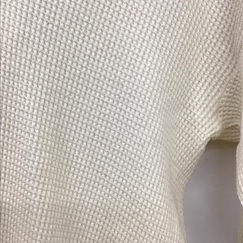 ニッチ niche. パーカー 長袖 長袖パーカー ワッフル プルオーバー L 無地 アイボリー / アイボリー / メンズ USED 古着 中古 10157683