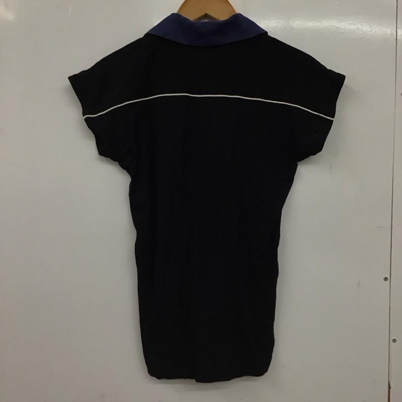 ディーゼル DIESEL ポロシャツ 半袖 S 無地 黒 / ブラック / black レディース USED 古着 中古 10157684