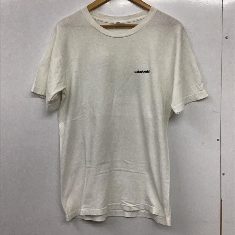 パタゴニア patagonia Tシャツ 半袖 半袖カットソー プリントTシャツ クルーネックカットソー ロゴ、文字 白 / ホワイト / white メンズ USED 古着 中古 10157687