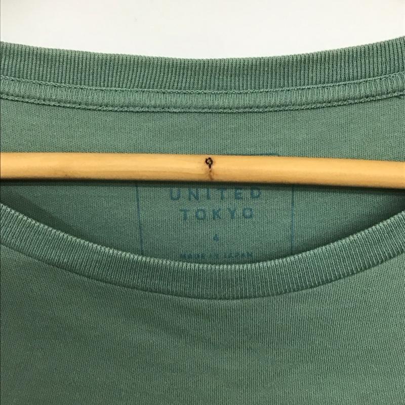 ユナイテッドトウキョウ UNITED TOKYO Tシャツ 半袖 半袖カットソー プリントTシャツ クルーネックカットソー 4 無地 カーキ / カーキ / khaki メンズ USED 古着 中古 10157689