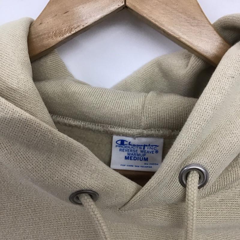 チャンピオン Champion パーカー 長袖 長袖パーカー プルオーバーパーカー スウェット M 無地 ベージュ / ベージュ / beige メンズ USED 古着 中古 10157690