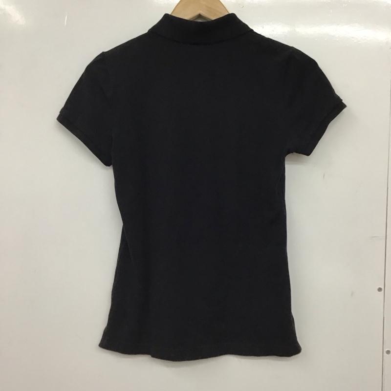 バーバリーブルーレーベル BURBERRY BLUE LABEL ポロシャツ 半袖 38 無地 黒 / ブラック / black レディース USED 古着 中古 10157691