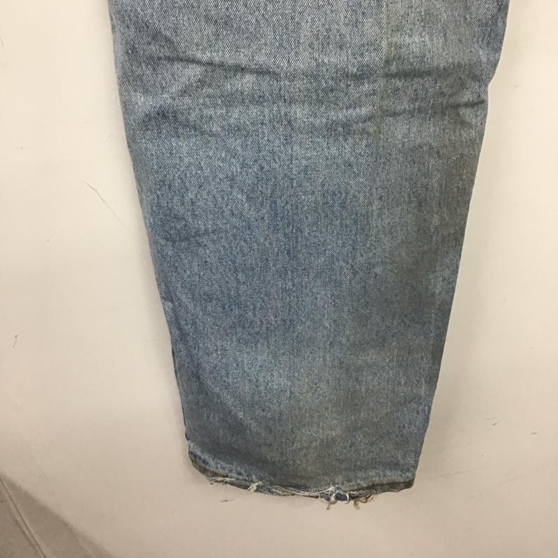 ゲス Guess パンツ デニム、ジーンズ デニムパンツ ワイドパンツ カジュアルパンツ 32インチ ロゴ、文字 インディゴ / インディゴ / Indigo メンズ USED 古着 中古 10157696