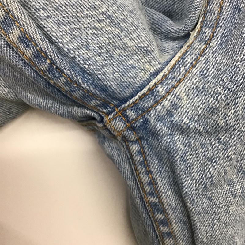 ゲス Guess パンツ デニム、ジーンズ デニムパンツ ワイドパンツ カジュアルパンツ 32インチ ロゴ、文字 インディゴ / インディゴ / Indigo メンズ USED 古着 中古 10157696
