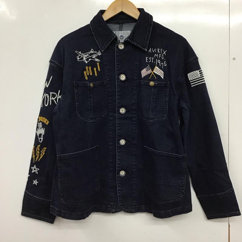 アヴィレックス AVIREX ジャケット、上着 ジャケット、ブレザー デニム FREE 無地 インディゴ / インディゴ / Indigo レディース USED 古着 中古 10157697