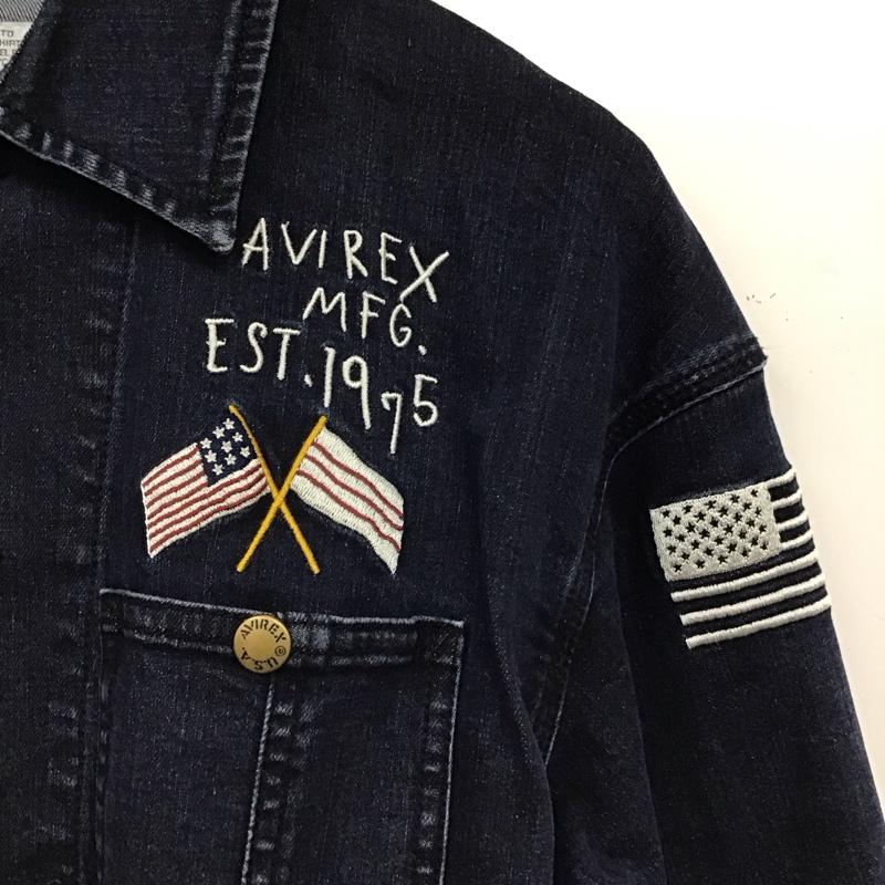 アヴィレックス AVIREX ジャケット、上着 ジャケット、ブレザー デニム FREE 無地 インディゴ / インディゴ / Indigo レディース USED 古着 中古 10157697