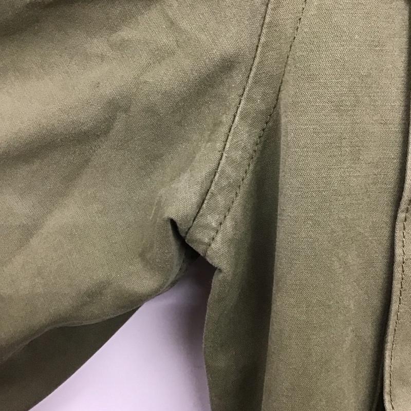 バナナリパブリック BANANA REPUBLIC ジャケット、上着 ジャンパー、ブルゾン ミリタリージャケット フロントボタン アウター L 無地 カーキ / カーキ / khaki メンズ USED 古着 中古 10157698